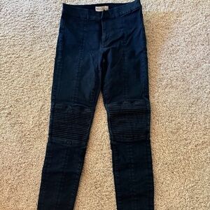 Moto Denim Pants
